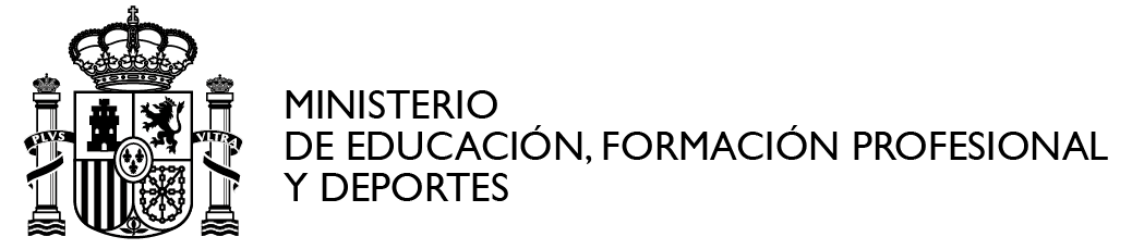 Gobierno de España - Ministerio de Educación, Formación Profesional y Deportes